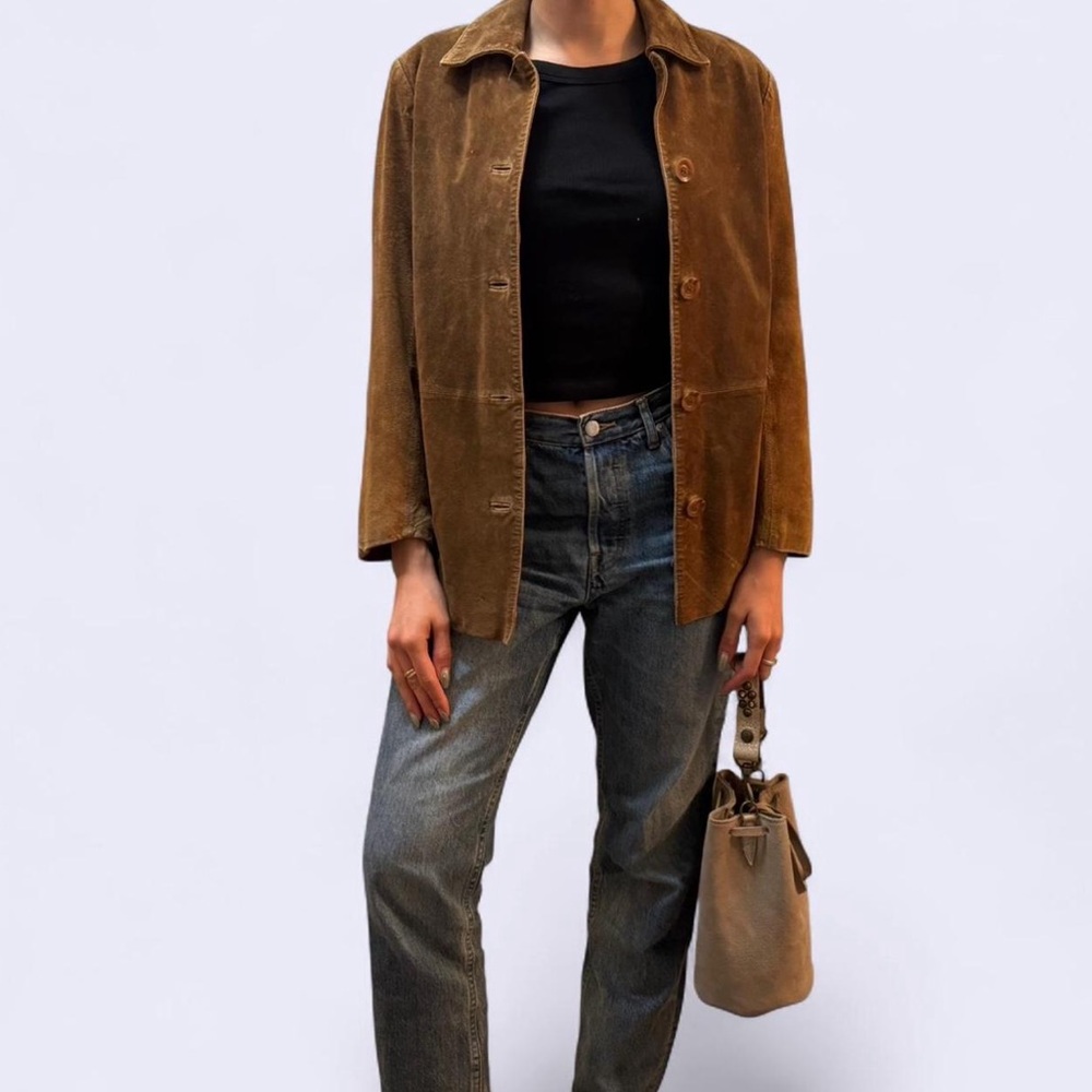 Bernardo Tan Suede Blazer